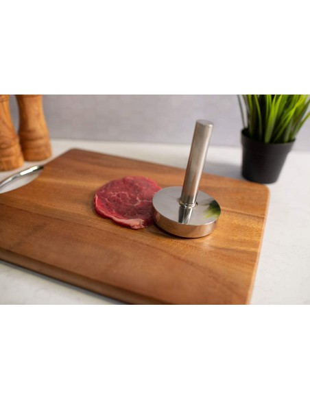 Batticarne in acciaio inox per pestare e schiacciare senza sforzo