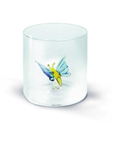 Bicchieri in vetro con fiori e animali e cuori WD Lifestyle