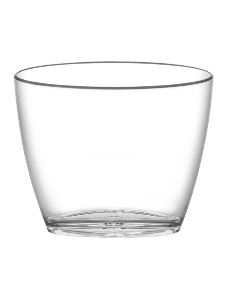 Secchiello ghiaccio per due bottiglie in acrilico con base illumita a led