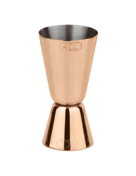 Jigger misurino dosatore per cocktail in acciaio PVD rame Paderno