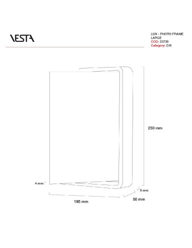 Cornice portafoto girevole in acrilico 19,5x25...