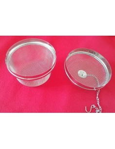 Sfera colino per spezie in acciaio inox a maglie strette 2