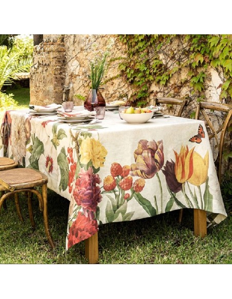 Tovaglia - copritavolo Garden Eden 180x270-100% puro lino