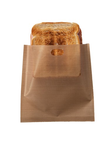 Set 3 TOAST BAGS, sacchetti per toast e panini, antiaderenti , riutilizzabili
