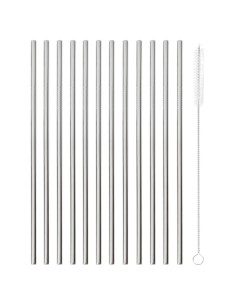 Set 12 cannucce in acciaio PVD black + scovolino Paderno