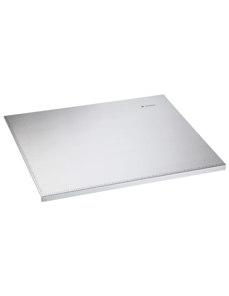 Spianatoia 50x60 per impastare in acciaio inox con scala in cm