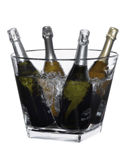 Secchio spumante maxi fino a 4/5 bottiglie in cristallo acrilico