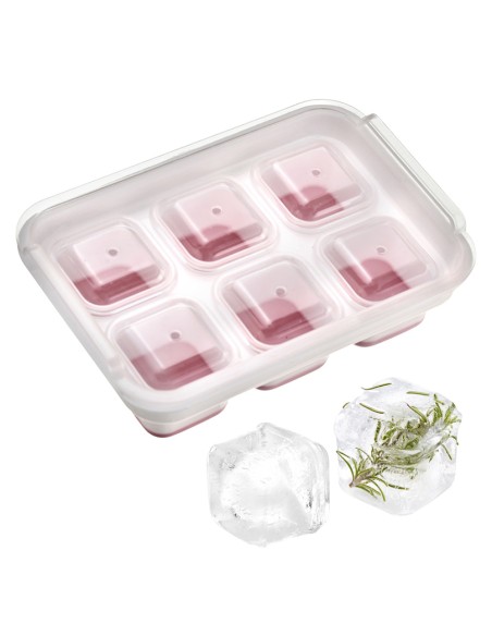 Vaschetta forma ghiaccio 6 cubi maxi con coperchio Westmark