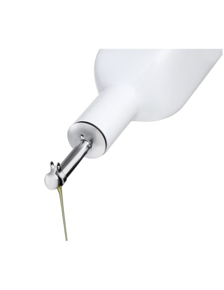 Cilio oliera in ceramica e acciaio con beccuccio salvagoccia