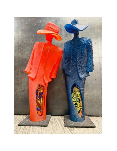 "Night and Day" sculture in pasta di vetro...