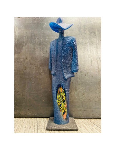 "Night and Day" sculture in pasta di vetro design Kjell Engman Kosta Boda limited edition