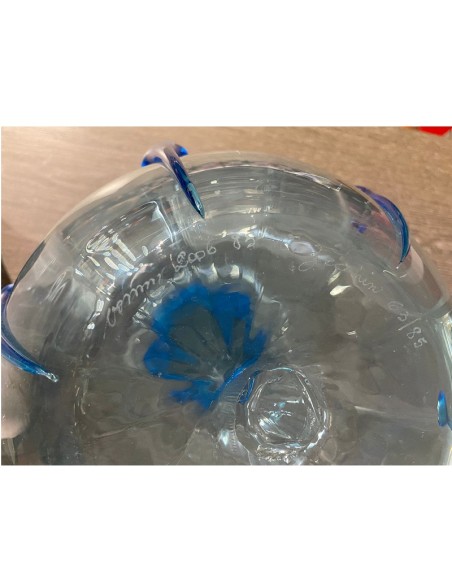 Venini vaso con gocce Vittorio Zecchin riedizione limited edition n°63 su 85