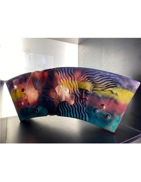 "Unceasing" scultura in pasta di Vetro limited edition designer Kjell Engmann Kosta Boda