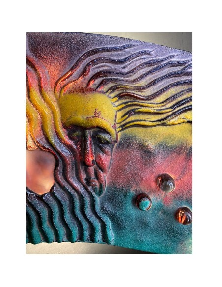 "Unceasing" scultura in pasta di Vetro limited edition designer Kjell Engmann Kosta Boda