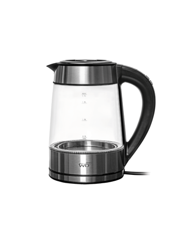 Bollitore elettrico lt.1,7 in acciaio e vetro...