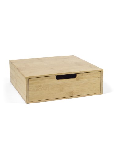 Cassetto a 4 scomparti in bamboo per capsule caffè