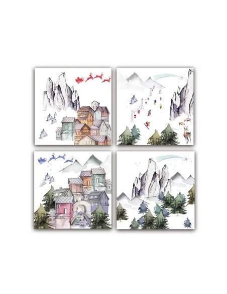 Tovaglia "Alpina" in puro lino 160x220 di Napking + 8 tovaglioli