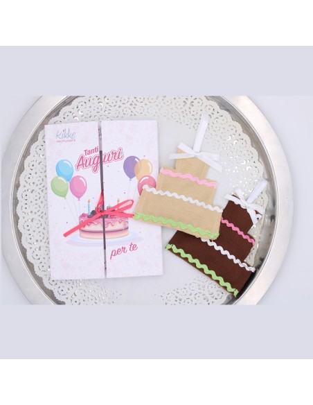 "Le Kikke" biglietti di auguri con profumatore naturale per cassetti, armadi , auto.