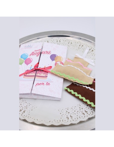 "Le Kikke" biglietti di auguri con profumatore naturale per cassetti, armadi , auto.