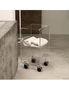 Vesta Multi XS carrello 2 ripiani con ruote in cristallo... 2