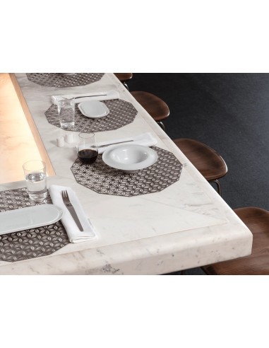 Coppia segnaposto Kaleidoscope oro e nero in...