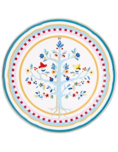 Piatto torta in porcellana cm.32 collezione Mamma Mia...