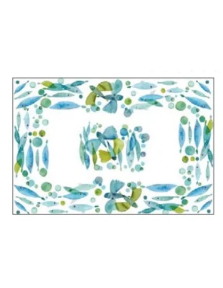 Tovaglie in lino "Pesci volanti" Napking