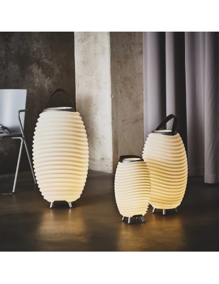 Kooduu - Lampade a led con cassa bluetooth e secchiello rinfrescatore