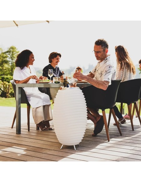 Kooduu - Lampade a led con cassa bluetooth e secchiello rinfrescatore