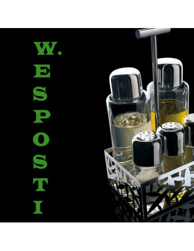 Servizio per olio,aceto,pepe,sale,spezie Cactus Alessi