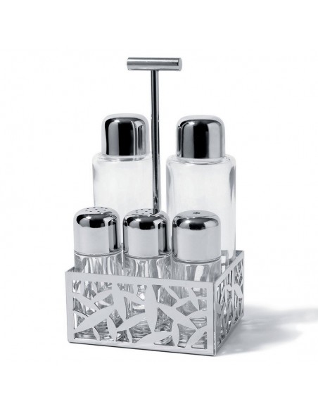 Servizio per olio,aceto,pepe,sale,spezie Cactus Alessi