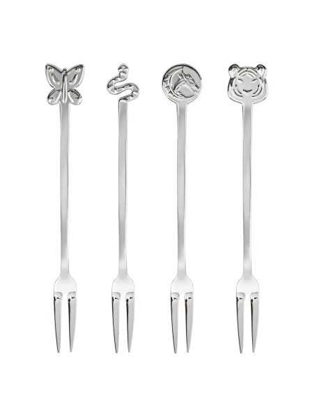 Set 4 forchettine Party per happy hour, aperitivo, antipasti dolci e salati Sambonet