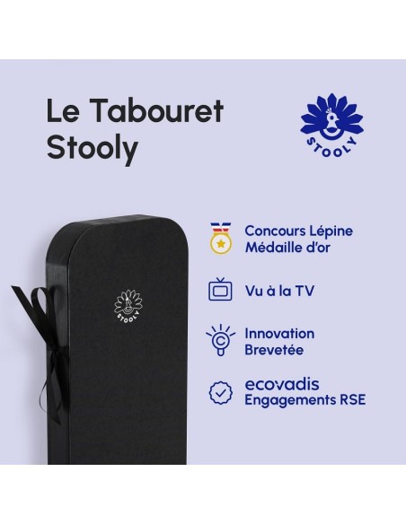 Pouf sgabello pieghevole in cartone riciclabile con seduta in similpelle STOOLY