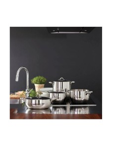 BATTERIA PENTOLE IN ACCIAIO INOX 18/10 KIKKA PZ.7 SAMBONET 2
