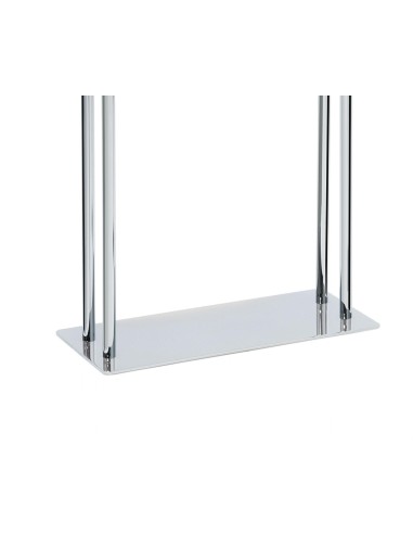 Porta asciugamani cromato con aste in acrilico