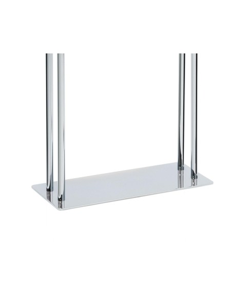 Porta asciugamani cromato con aste in acrilico