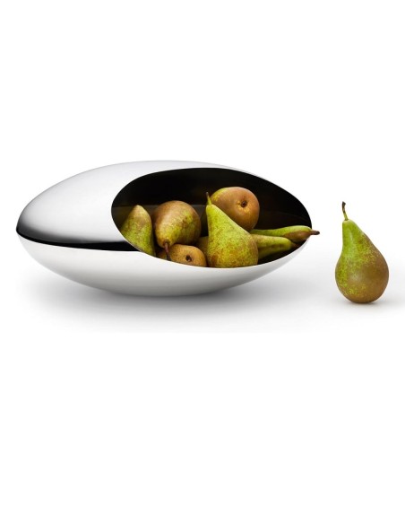 Centrotavola portafrutta e portaoggetti Cocoon cm.30 in acciaio Philippi
