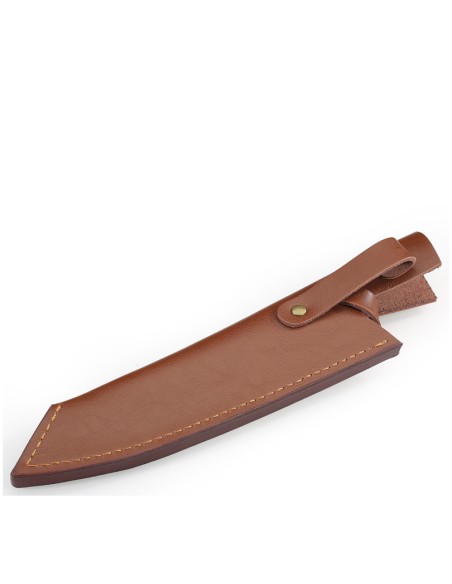 Coltello cuoco "Hunter" con custodia in pelle  e laccio Kuchenprofi