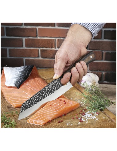 Coltello cuoco "Hunter" con custodia in pelle...