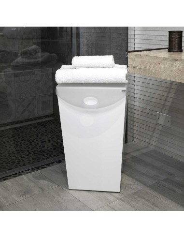 Portabiancheria  Laundry in legno e cristallo...