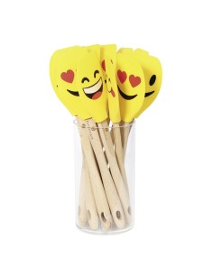 Leccapiatto Smiley in silicone e legno Zassenhaus