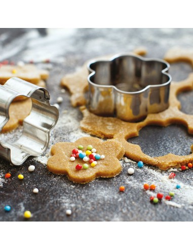 Set di 6 tagliapasta e biscotti in acciaio inox...