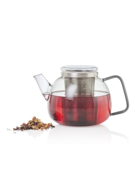 Teiera Yuna lt.1,2 con infusore in vetro borosilicato e acciaio ADHOC