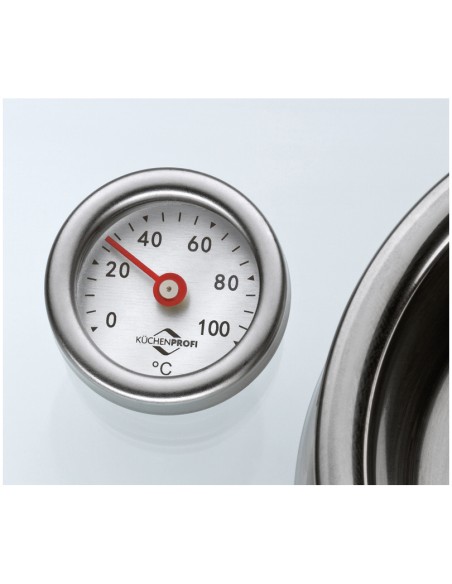 Rostiera vaporiera in acciaio multistrato con pomolo aroma e termometro integrato Kuchenprofi