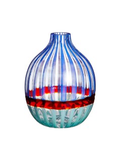 Vaso Singleflower in cristallo di Murano by Carlo Moretti
