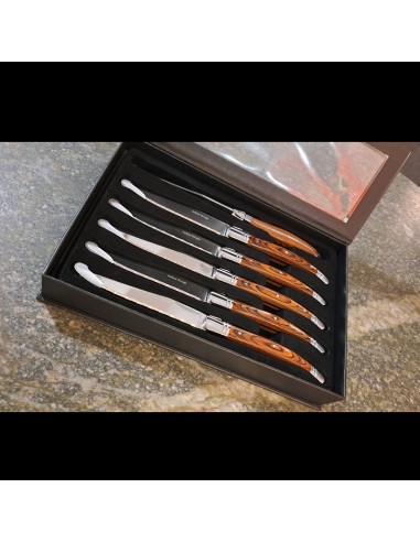 Set 6 coltelli bistecca e tavola a lama...