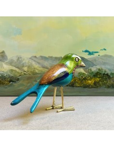 Uccellini in legno realizzati a mano in legno jacaranda e...