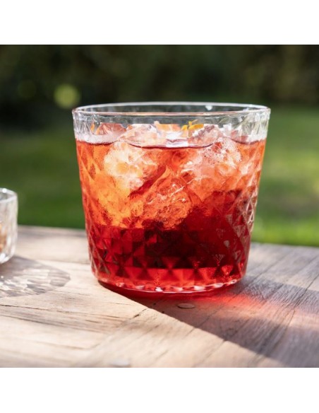 Veneziano Mixology tumbler pz.4, in vetro sonoro, design Federico De majo Zafferano