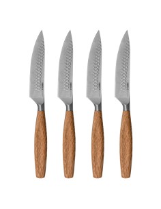 Coltelli bistecca Oslo pz.4 Boska in acciaio e legno