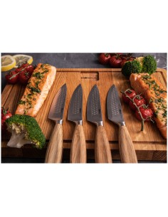 Coltelli bistecca Oslo pz.4 Boska in acciaio e legno 2